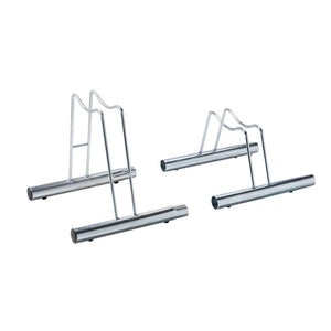 Andrys Rastrelliera Bici 1 Posto Alto per Ruote con Disco Zincato Argento