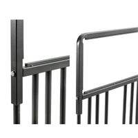 Andrys Rastrelliera Bici 6 Posti con Cartello PVC Nero Zincato Verniciato