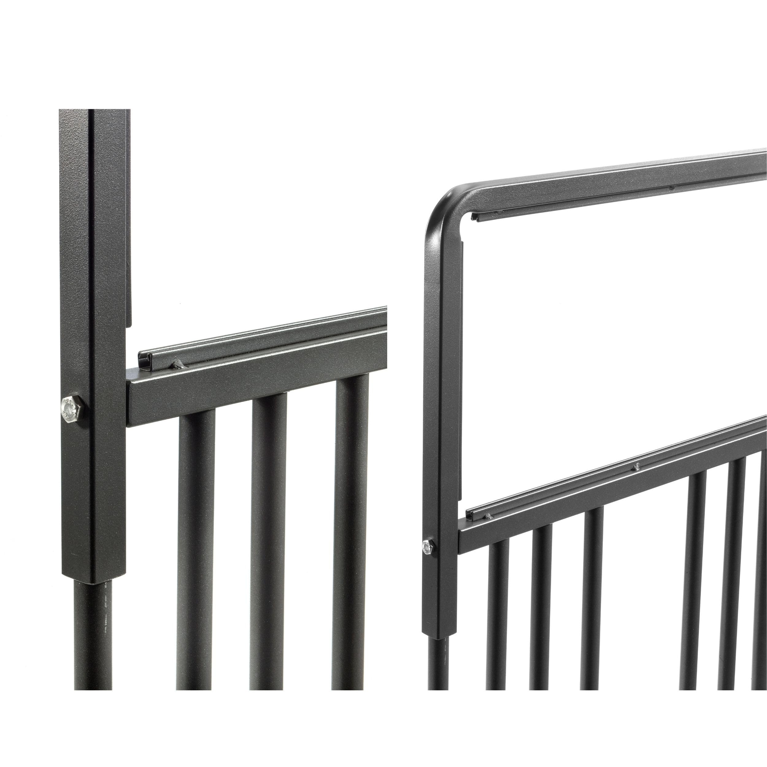 Andrys Rastrelliera Bici 6 Posti con Cartello PVC Nero Zincato Verniciato