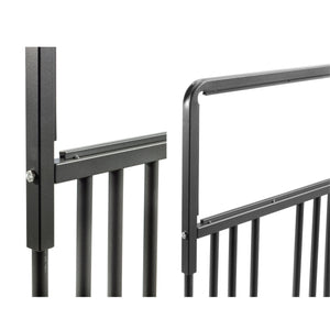 Andrys Rastrelliera Bici 6 Posti con Cartello PVC Nero Zincato Verniciato