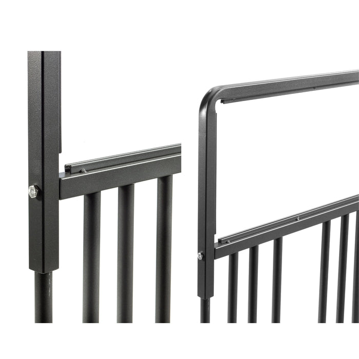 Andrys Rastrelliera Bici 6 Posti con Cartello PVC Nero Zincato Verniciato