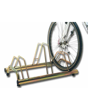 Andrys Rastrelliera Biciclette 3 Posti con Tappi - Tropical Oro