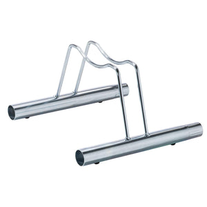 Andrys Rastrelliera Bici 1 Posto Basso per Ruote con Disco Zincato Argento