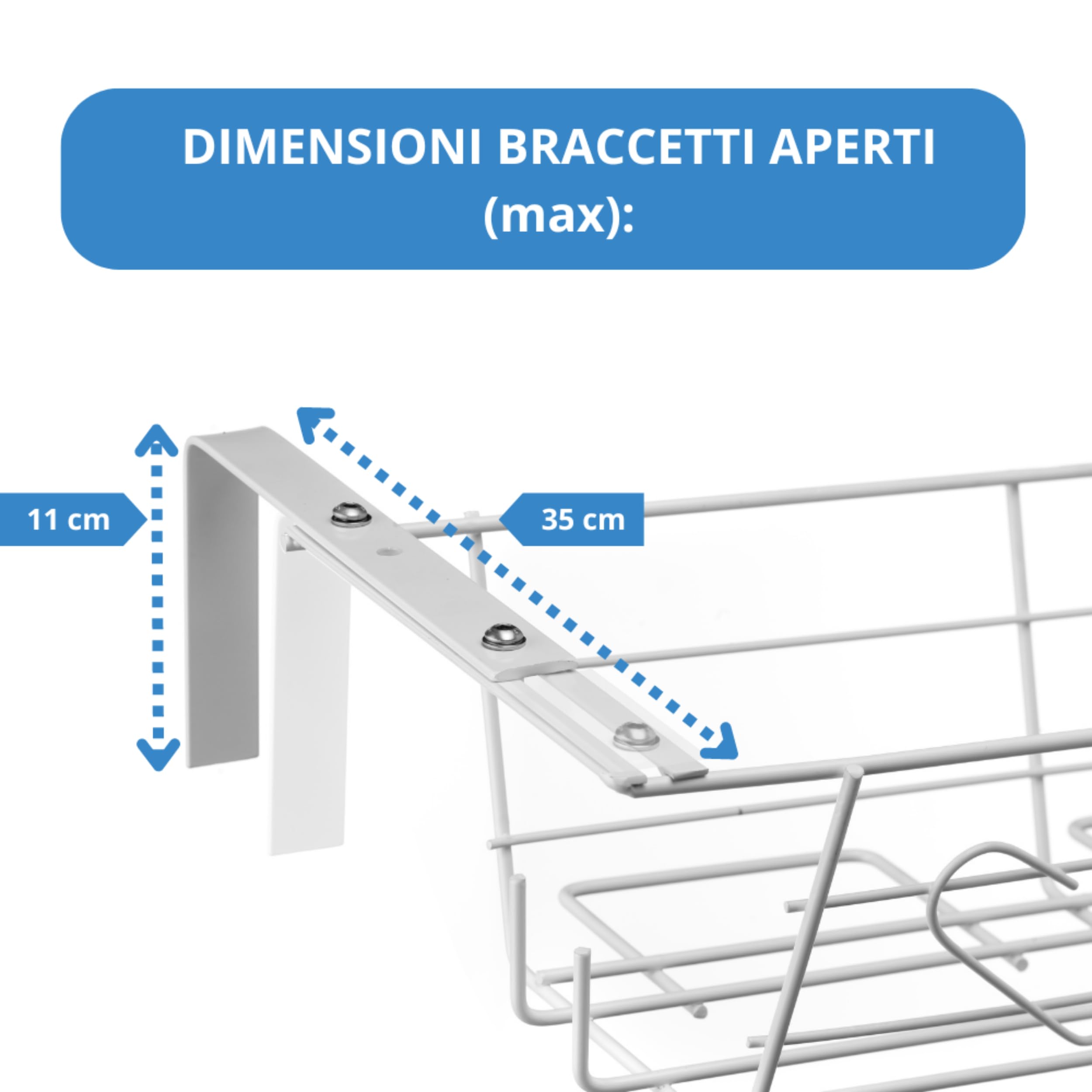 Andrys Portavaso da Fiori per Vasi da 40cm - Fioriera Regolabile (Bianco)