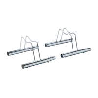 Andrys Rastrelliera Bici 1 Posto Basso per Ruote con Disco Zincato Argento