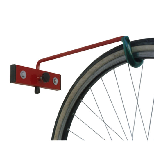 Andrys Porta Bici Parete Pieghevole 1 Posto 1 Braccio Rosso 45x7x8