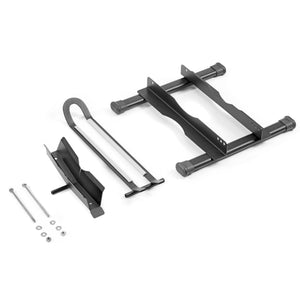 Andrys Rastrelliera Bici 1 Posto con Tappi Ruote 3cm 40x43x47 Nero