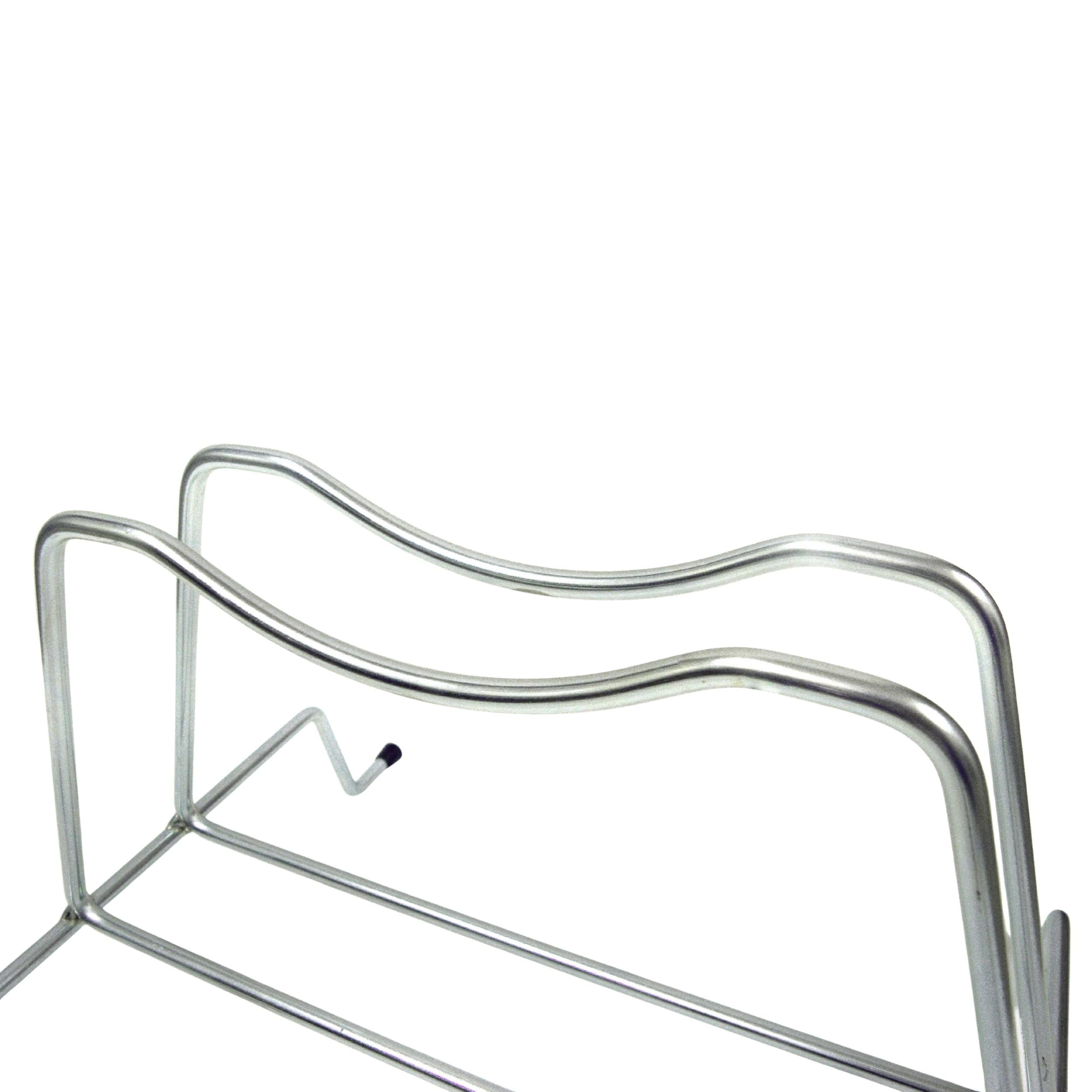 Andrys Rastrelliera Bici 1 Posto con Rotelle Fisse Ruote 6cm Acciaio Zincato