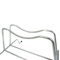 Andrys Rastrelliera Bici 1 Posto con Rotelle Fisse Ruote 6cm Acciaio Zincato