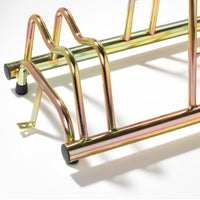 Andrys Rastrelliera Bici 5 Posti con Staffe e Tappi Alto/Basso Tropical Oro