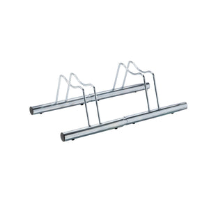 Andrys Rastrelliera Bici 1 Posto Basso per Ruote con Disco Zincato Argento