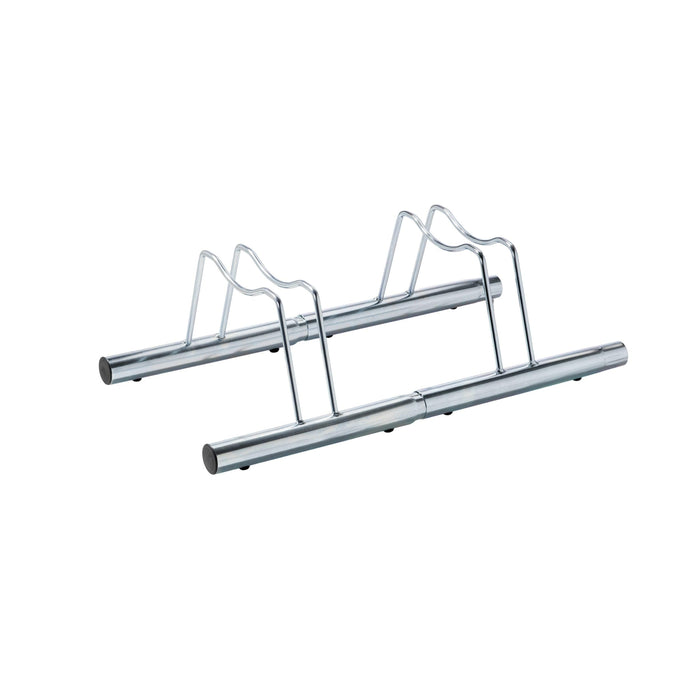 Andrys Rastrelliera Bici 1 Posto Basso per Ruote con Disco Zincato Argento