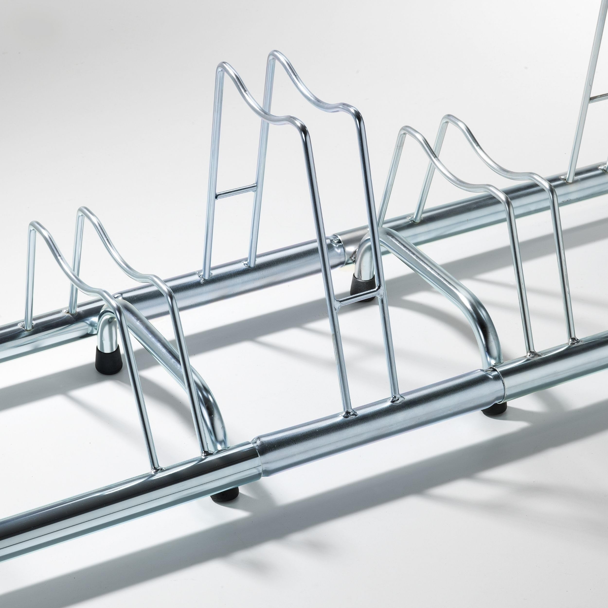 Andrys Rastrelliera Bici 1 Posto Alto per Ruote Freno a Disco Argento