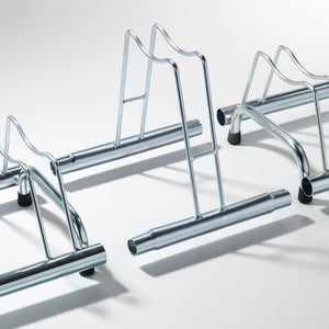 Andrys Rastrelliera Bici 1 Posto Alto per Ruote Freno a Disco Argento