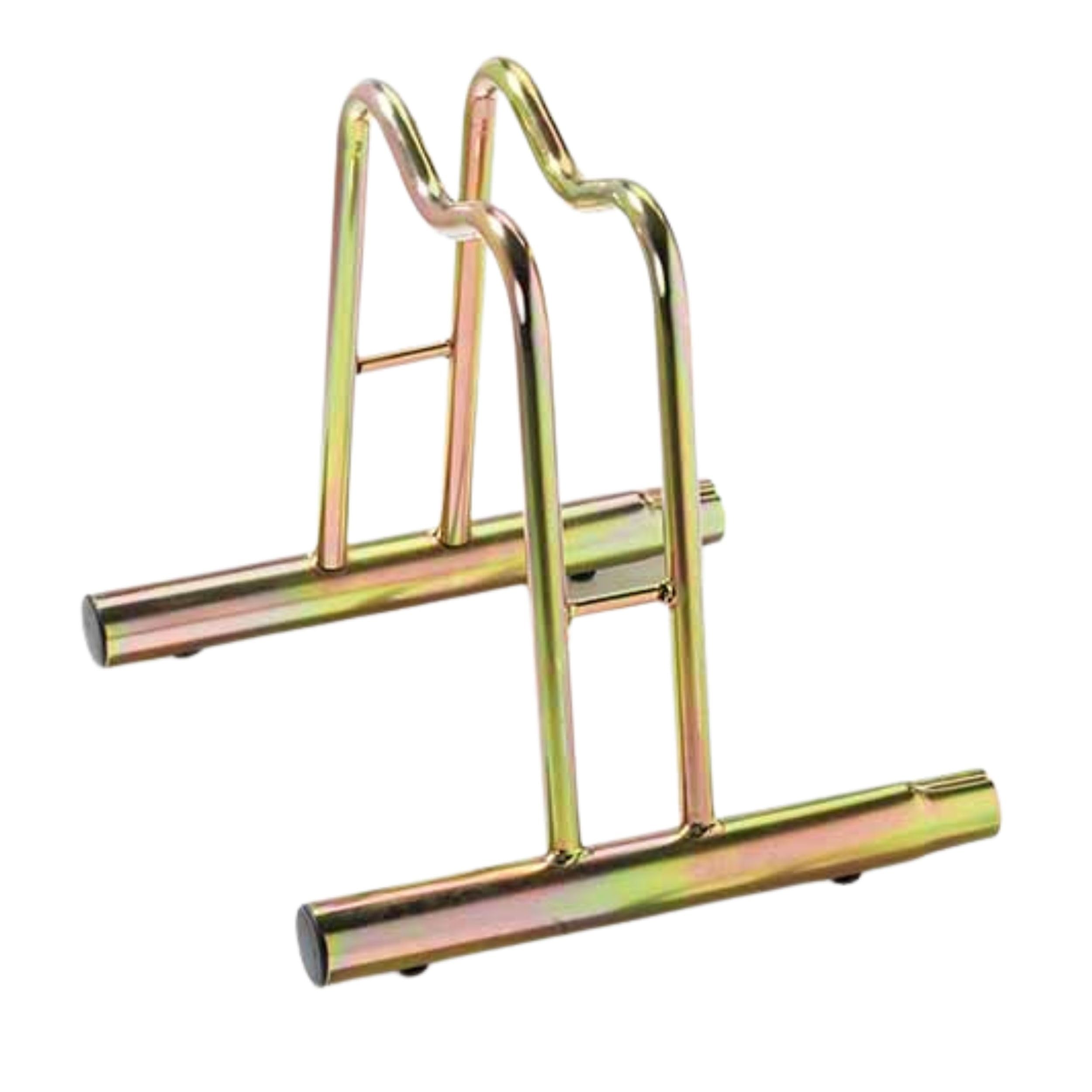 Andrys Rastrelliera Bici 1 Posto Modulabile Alto con Tappi PVC Oro