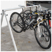 Andrys Espositore da Terra Bici 5 Posti Acciaio Verniciato Grigio