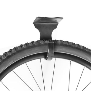 Andrys Appendi Bici Soffitto 1 Posto con Gancio Verniciato Nero Antigraffio