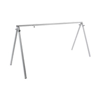 Andrys Espositore da Terra Bici 5-8 Posti Regolabile Acciaio Verniciato Grigio