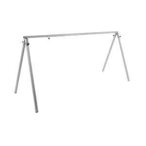 Andrys Espositore da Terra Bici 5-8 Posti Regolabile Acciaio Verniciato Grigio