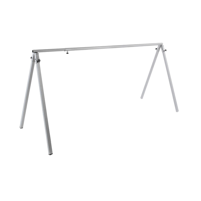 Andrys Espositore da Terra Bici 5-8 Posti Regolabile Acciaio Verniciato Grigio