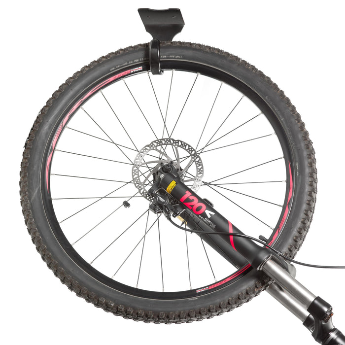 Andrys Appendi Bici Soffitto 1 Posto con Gancio Verniciato Nero Antigraffio