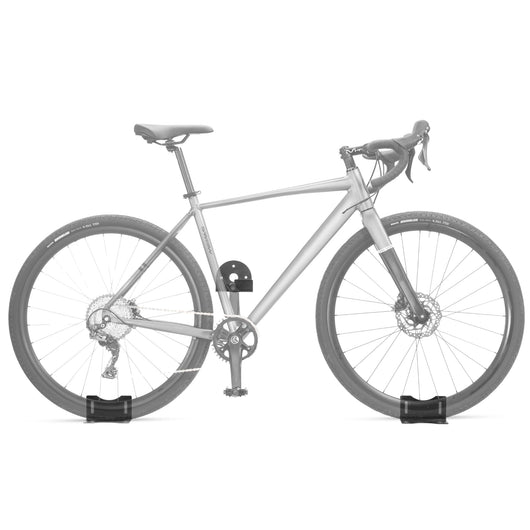 Andrys Porta Biciclette a Parete - 2 Guide per Ruote e 1 Gancio per Pedale