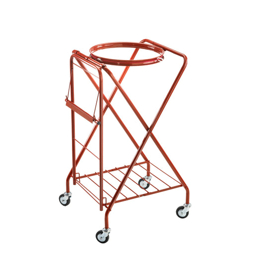 Andrys Carrello Porta Sacco a X con Porta Rotolo e Taglierino Rosso