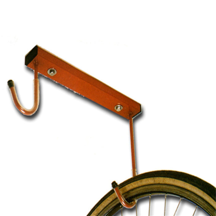 Andrys Appendi Bici Soffitto 2 Posti a Soffitto Verniciato Rosso con Tappi