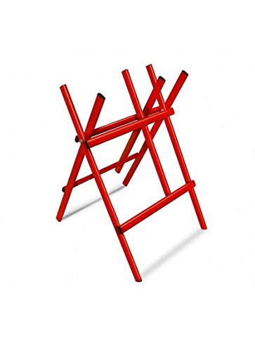 Andrys Cavalletto Taglia Tronchi Pieghevole Verniciato Rosso