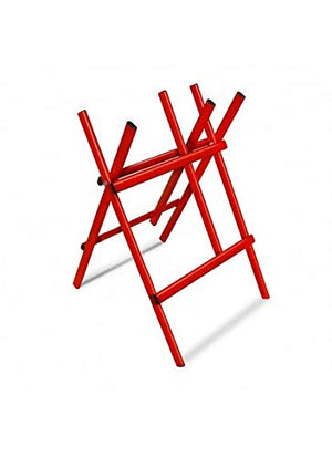 Andrys Cavalletto Taglia Tronchi Pieghevole Verniciato Rosso
