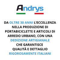 Andrys Ferma Parcheggio Auto Zincato da 4 cm - Tubo Rosso