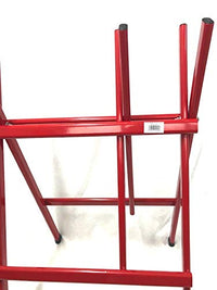 Andrys Cavalletto Taglia Tronchi Pieghevole Verniciato Rosso