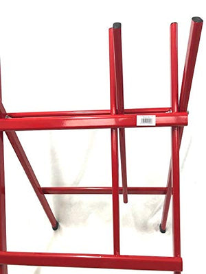 Andrys Cavalletto Taglia Tronchi Pieghevole Verniciato Rosso