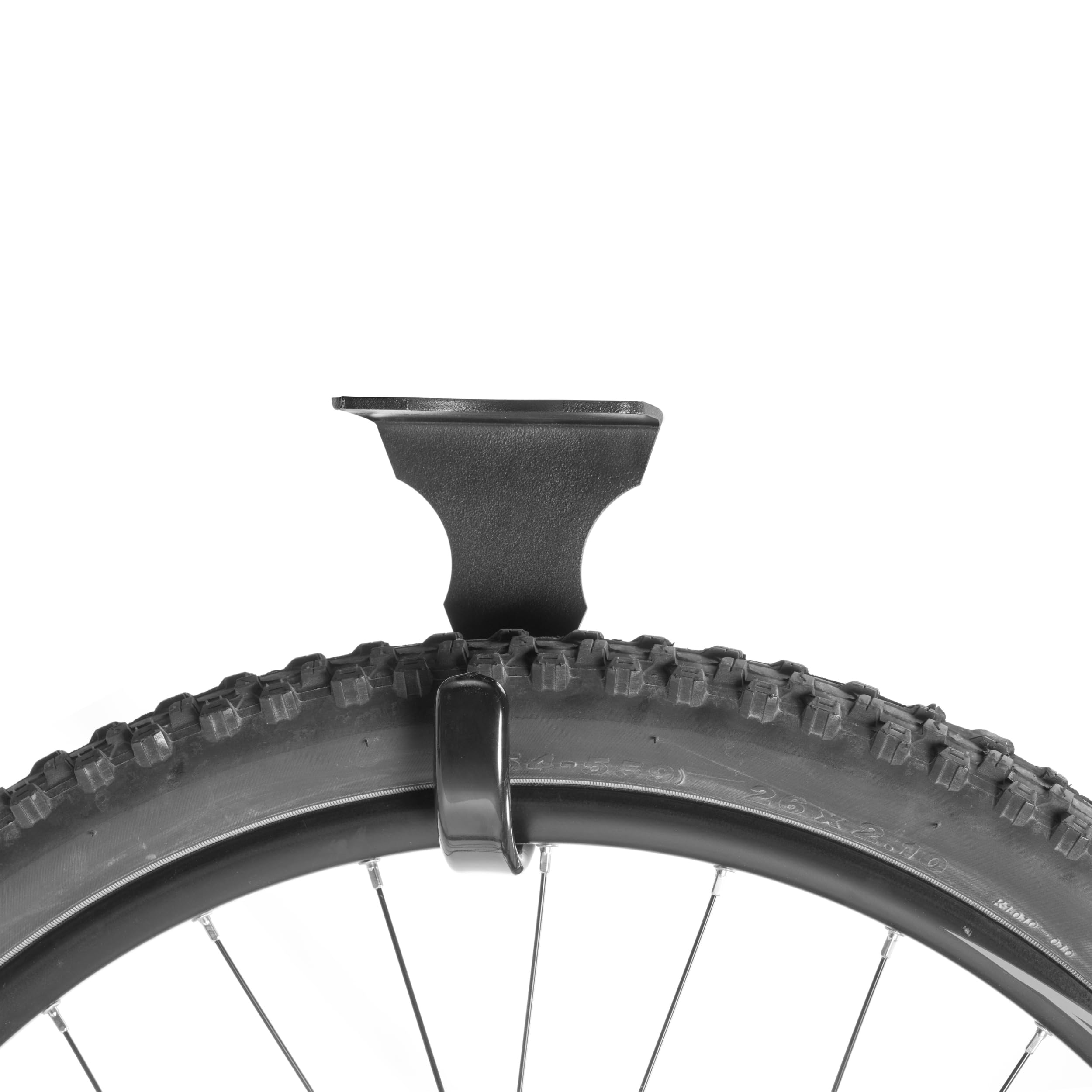 Andrys Appendi Bici Soffitto 1 Posto con Gancio Verniciato Nero Antigraffio