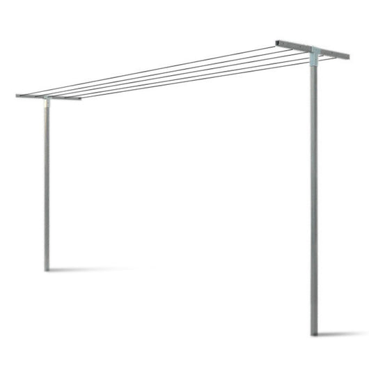 Andrys Stendi Biancheria Esterno Smontabile Argento H220cm (Filo non Incluso)
