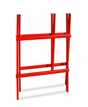 Andrys Cavalletto Taglia Tronchi Pieghevole Verniciato Rosso