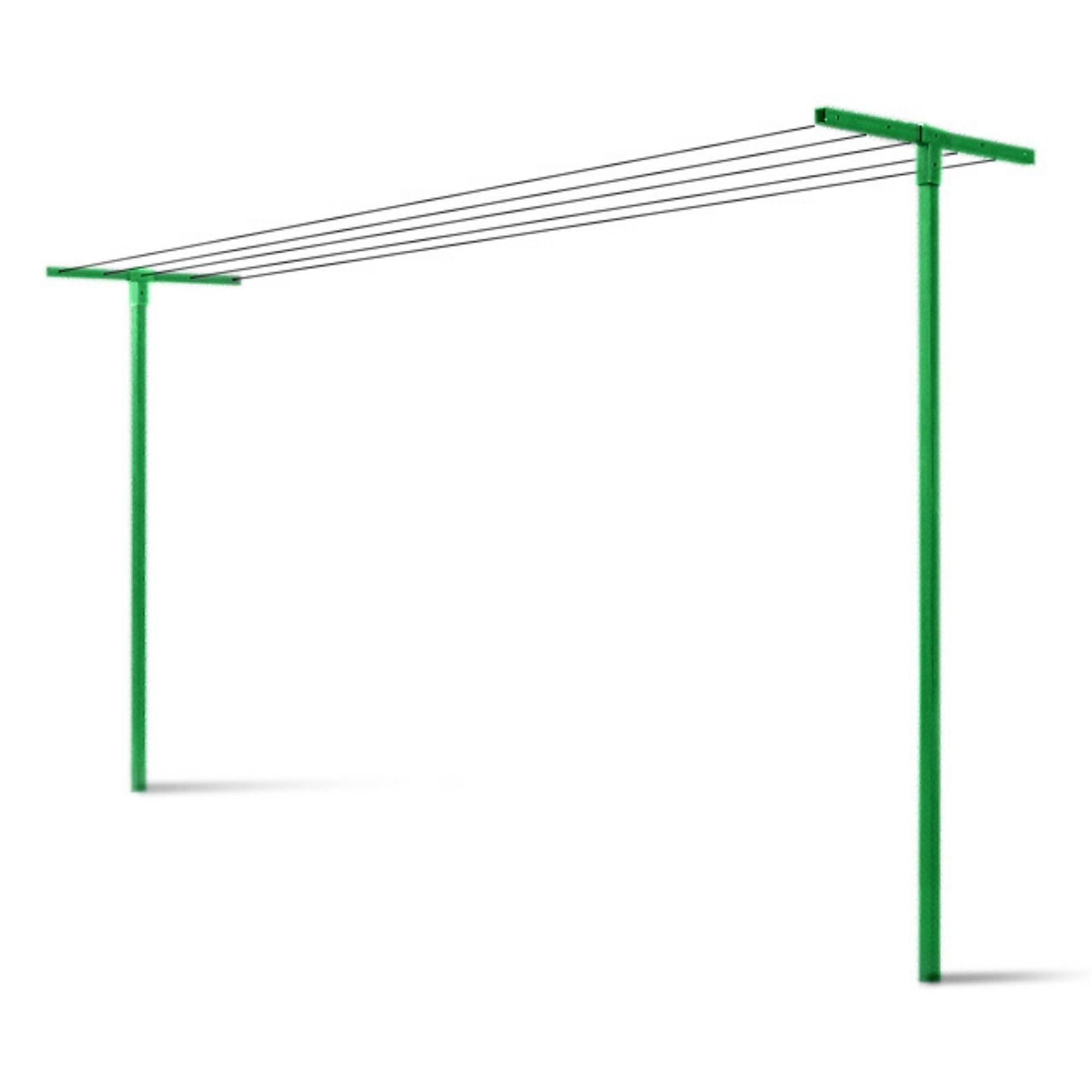 Andrys Stendi Biancheria Esterno Smontabile Verde H220cm (Filo non Incluso)