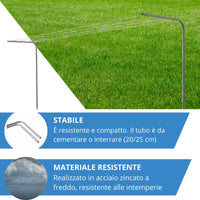 Andrys Stendi Biancheria Esterno Non Smontabile Verde H220cm (Filo non Incluso)