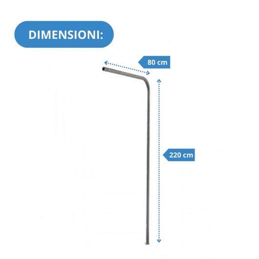 Andrys Stendi Biancheria Esterno Non Smontabile Verde H220cm (Filo non Incluso)