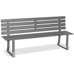 Andrys Panchina Giardino con Gambe in Piatto 6x0.8cm - 150x50x82cm