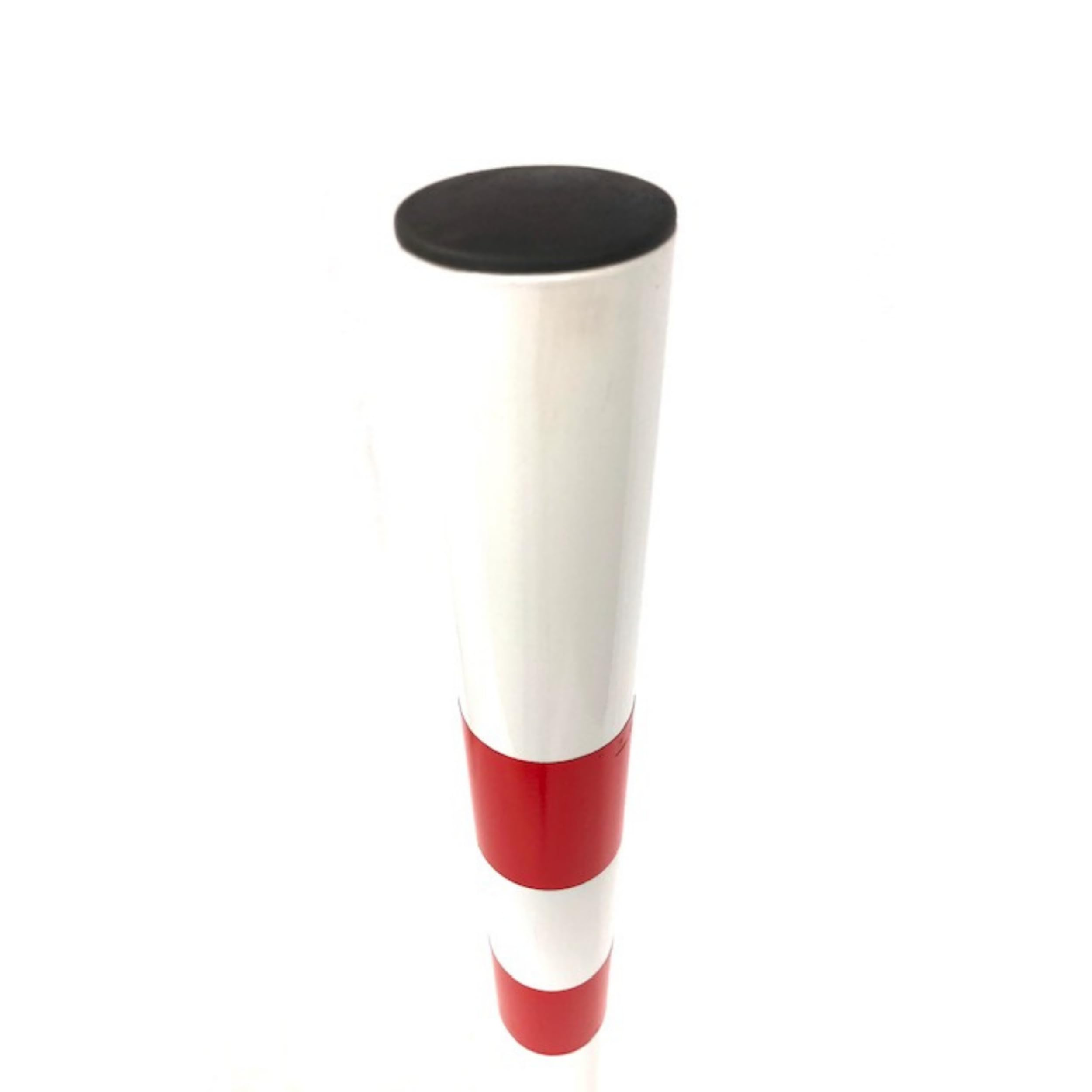 Andrys Paletto Segnaletico senza Anelli Diametro 6cm Altezzi 120cm Bianco/Rosso