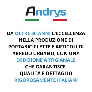 Andrys Panchina Giardino con Gambe in Stampato a U 4x8x4cm - 150x50x82cm