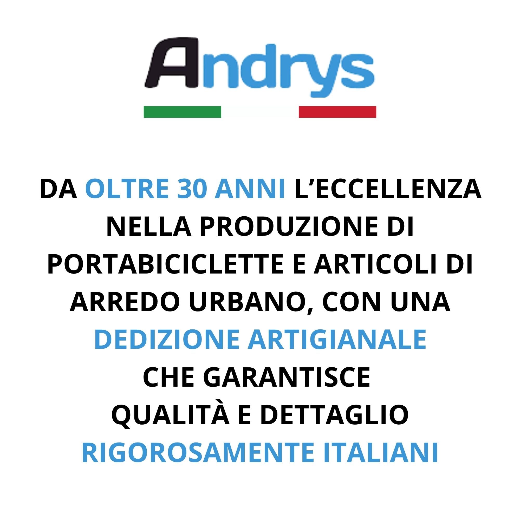 Andrys Panchina Giardino con Gambe in Piatto 6x0.8cm - 150x50x82cm