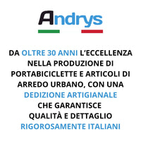 Andrys Cestino Rifiuti Esterno da Inghisare Acciaio Verniciato Nero H120