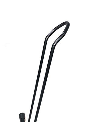 Andrys Porta Bici Piedistallo 1 Posto Smontabile Ruote 6cm Nero Semilucido