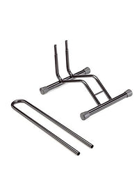 Andrys Porta Bici Piedistallo 1 Posto Smontabile Ruote 6cm Nero