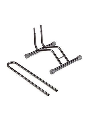 Andrys Porta Bici Piedistallo 1 Posto Smontabile Ruote 6cm Nero