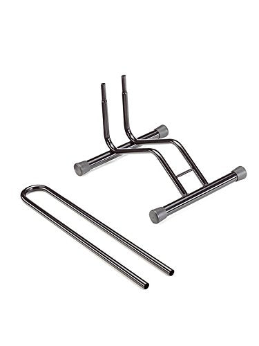 Andrys Porta Bici Piedistallo 1 Posto Smontabile Ruote 6cm Nero