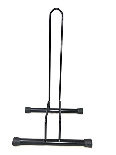 Andrys Porta Bici Piedistallo 1 Posto Smontabile Ruote 6cm Nero Semilucido