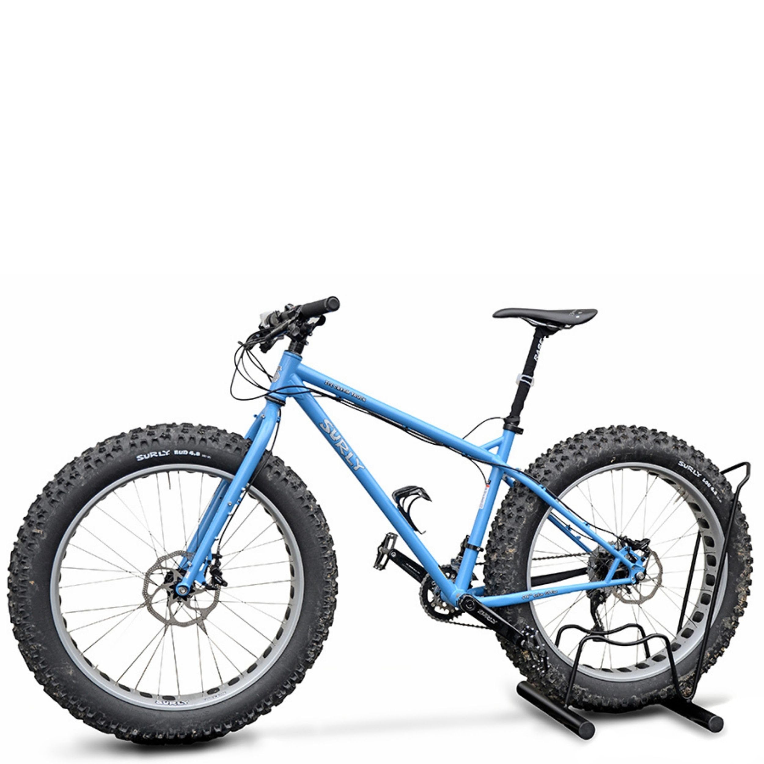 Andrys Rastrelliera Bici 1 Posto a Piedistallo per Fat Bike con Tappi - Nero